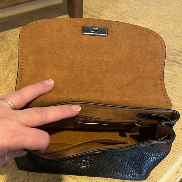 Coach Black Leather Satchel - Picture 3 of 7